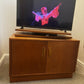 Mid Century G Plan Fresco Tv Stand Swivel Top Vinyl Storage Unit Teak