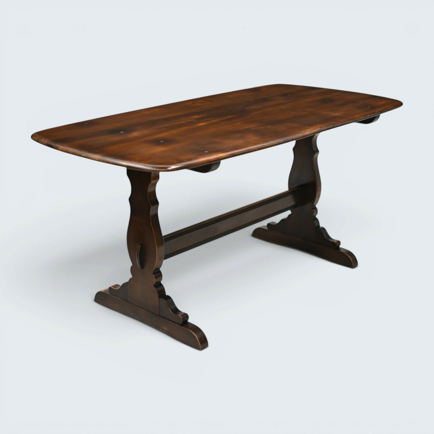 Ercol Refectory Plank Top Dining Table Traditional Finish #155 FREE UK Delivery