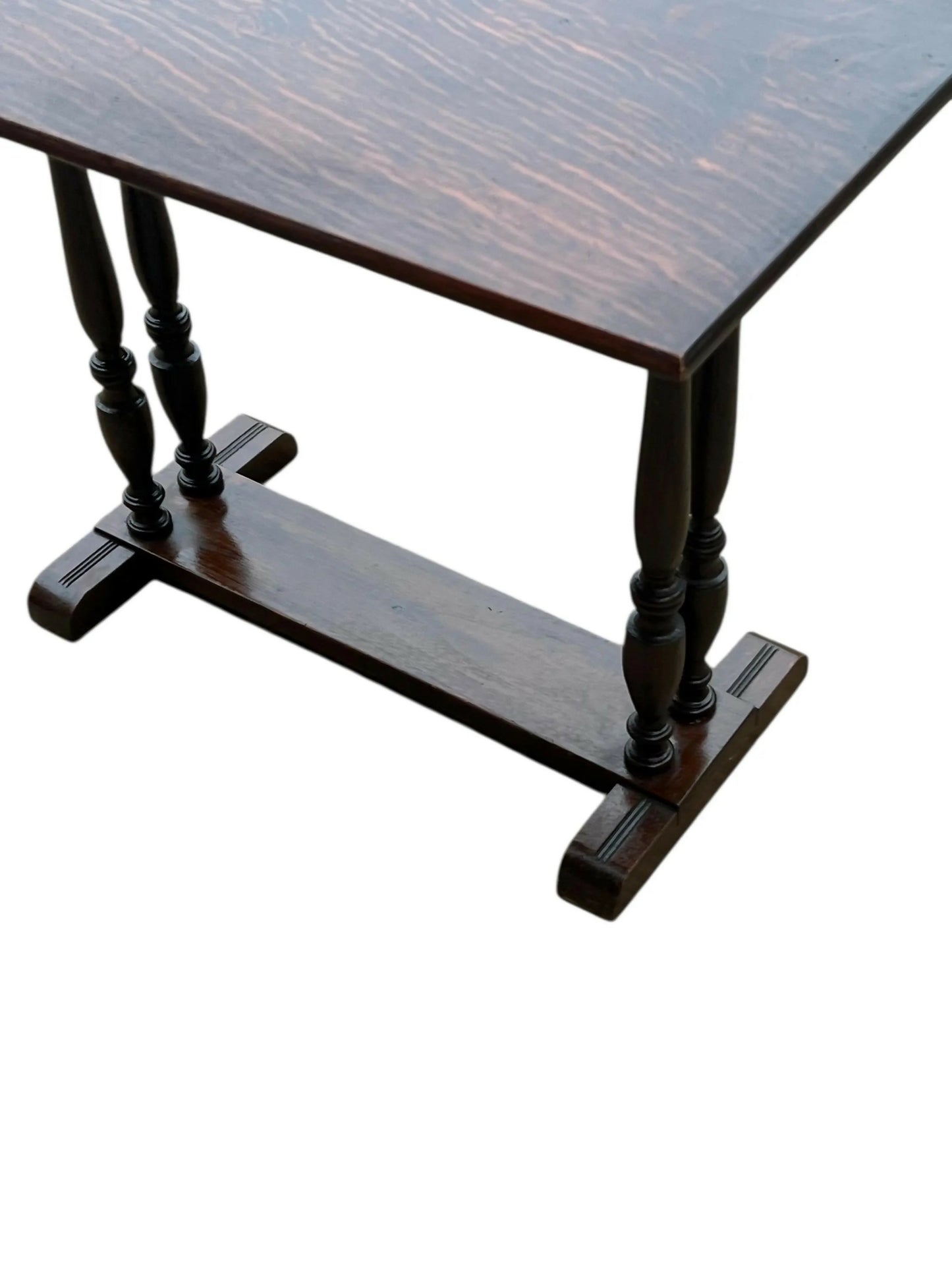 Antique Oak flip top side table