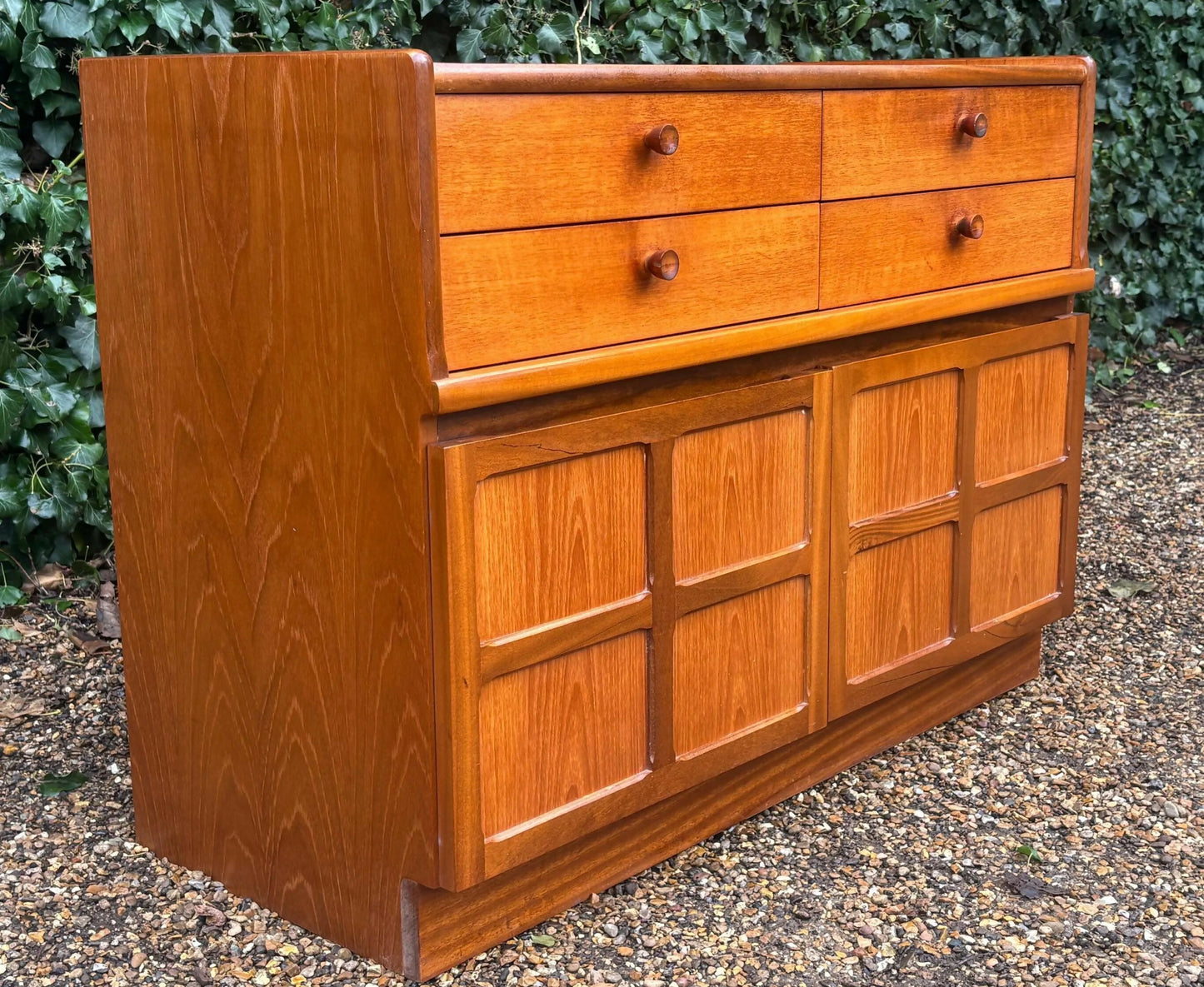 Vintage Nathan Mid Century Teak Sideboard Cabinet