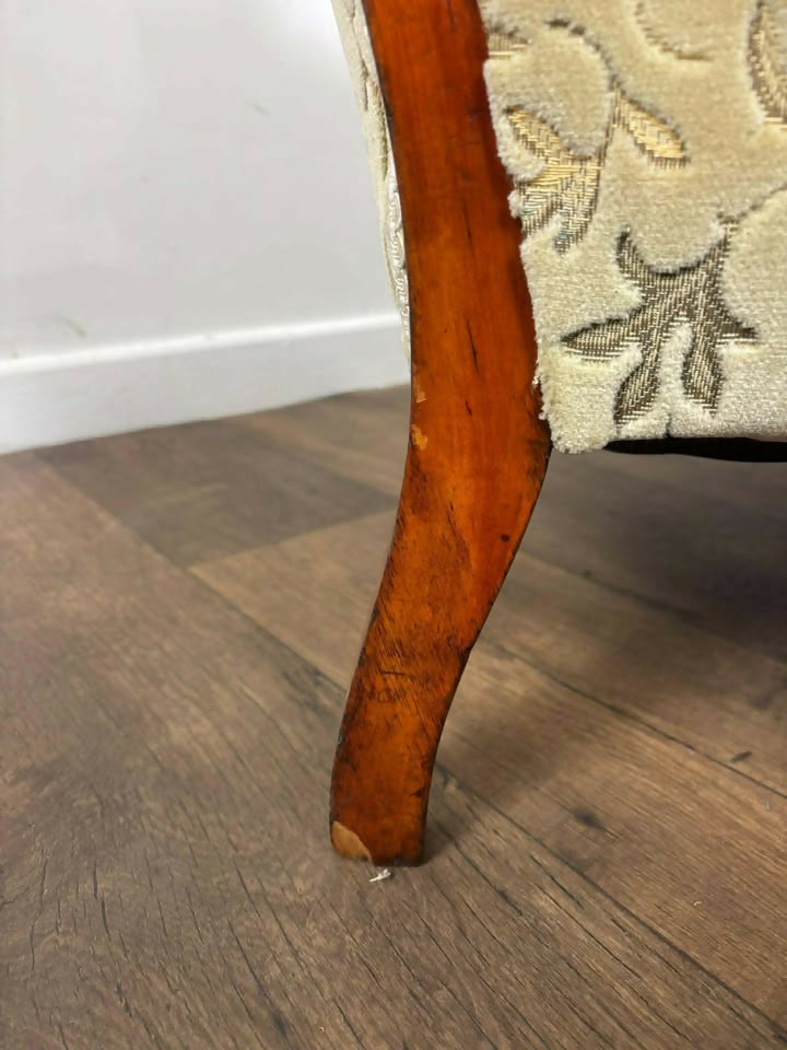 Victorian Mahogany Framed Fireside Armchair