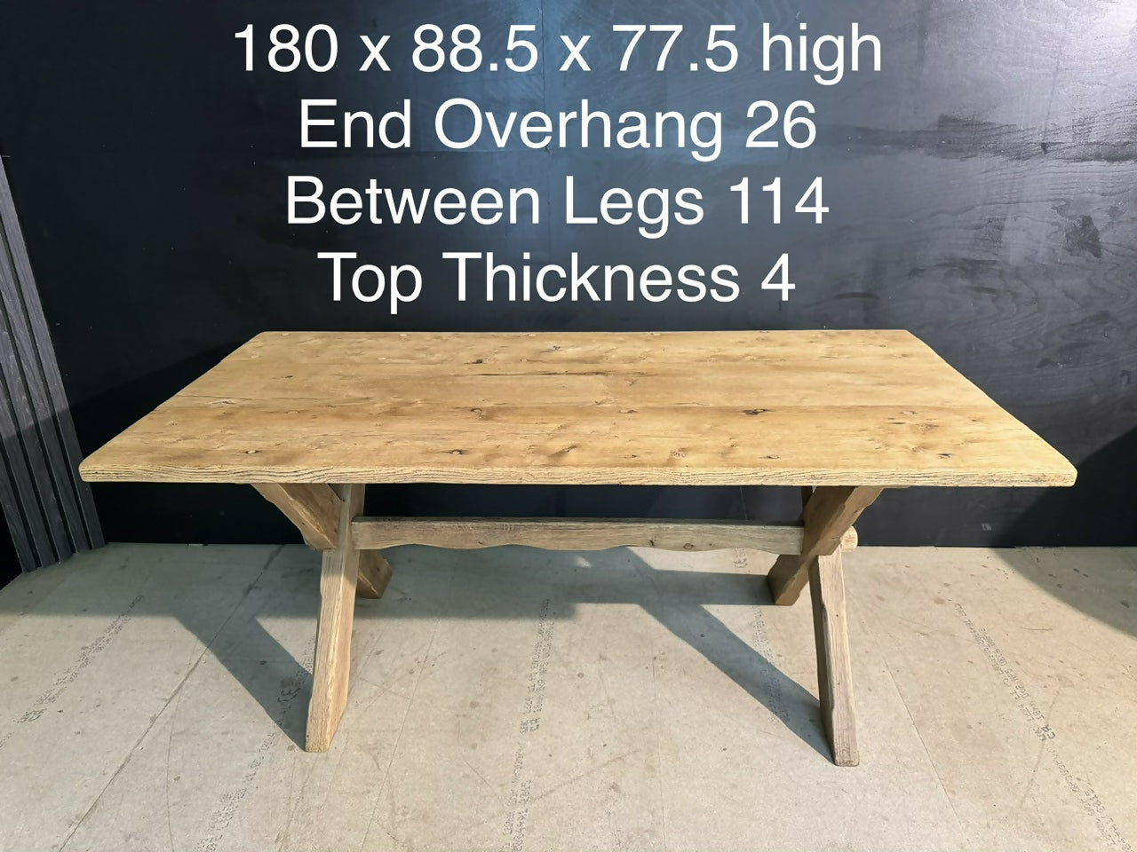 X Ldgs French Oak Farmhouse Dining Table