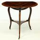 Victorian Inlaid Rosewood And Mahogany Tripod Drop Leaf Table FREE UK Delivery. SBR4375/0912V4