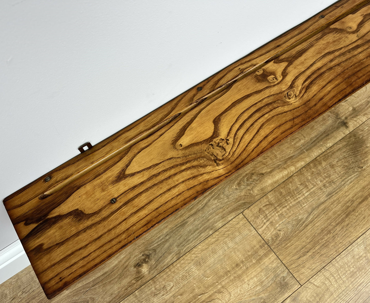 Coat Rack Vintage French Oak Wall Mounted 6 Hooks Carved Rack Hanger LOT 6208
