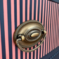 Navy and Coral Striped Chest