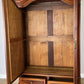 Wardrobe Antique French Two Door Mahogany Mirrored Carved Armoire LOT 6152