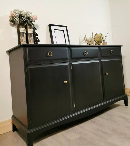 Black Vintage Stag Sideboard
