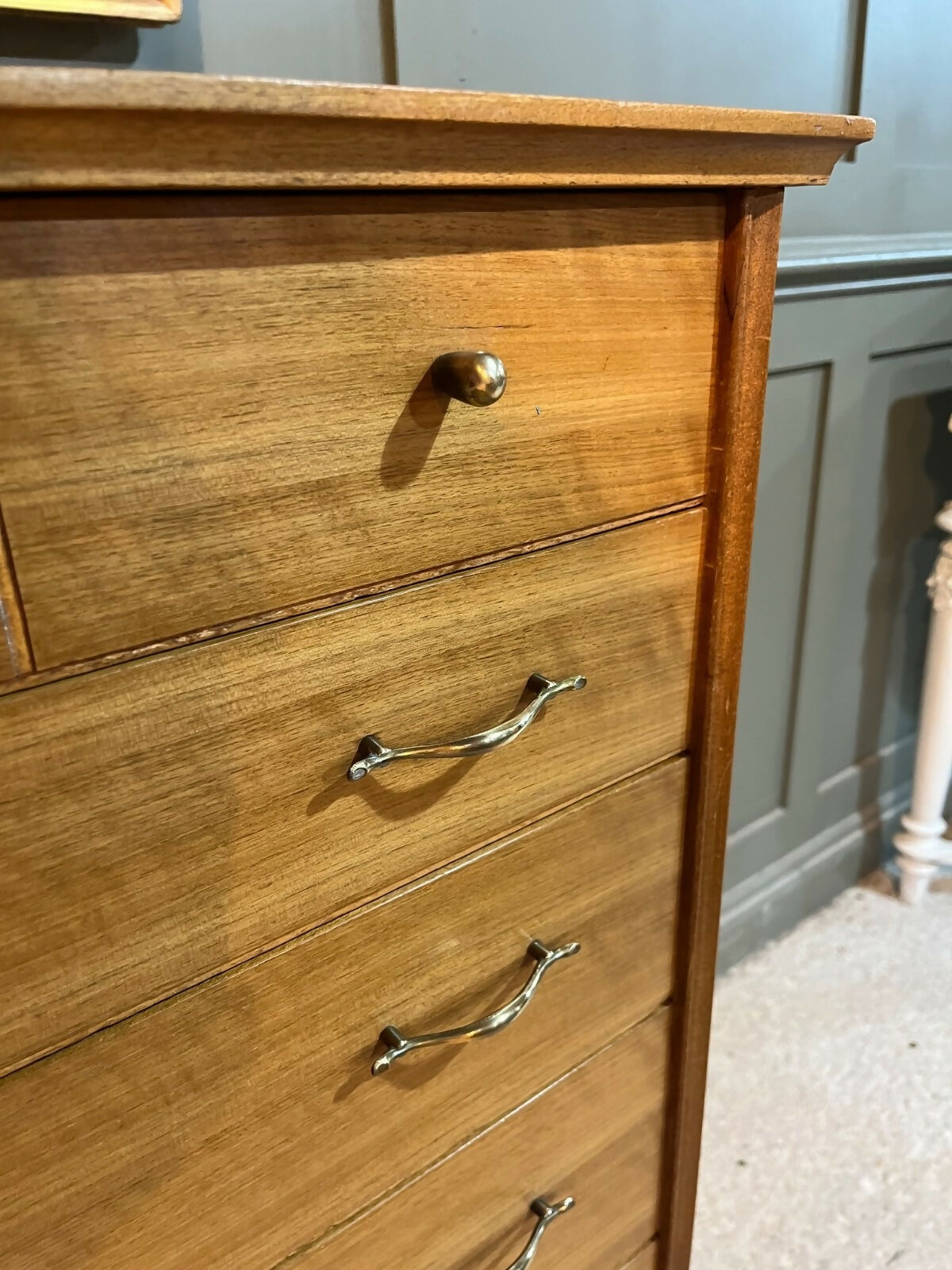 Vintage Chest Of Drawers In Walnut Designed By Alfred Cox & Sold Through Heals