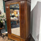 Antique Continental Walnut & Mahogany Wardrobe0