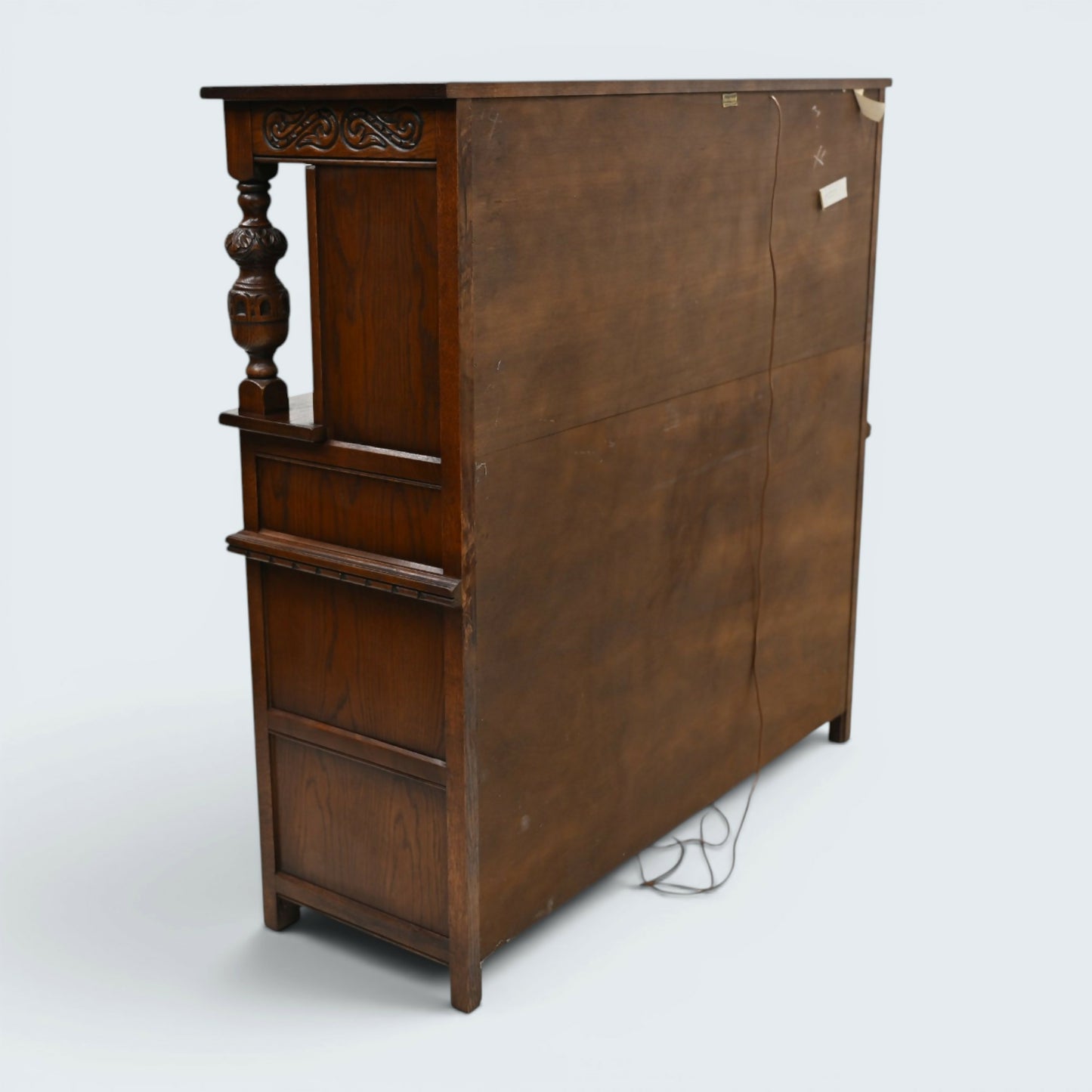 Old Charm Gothic Court Cupboard Buffett Sideboard Tudor Brown FREE UK Delivery.