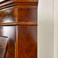 Reproduction Walnut Glazed Corner Display Cabinet