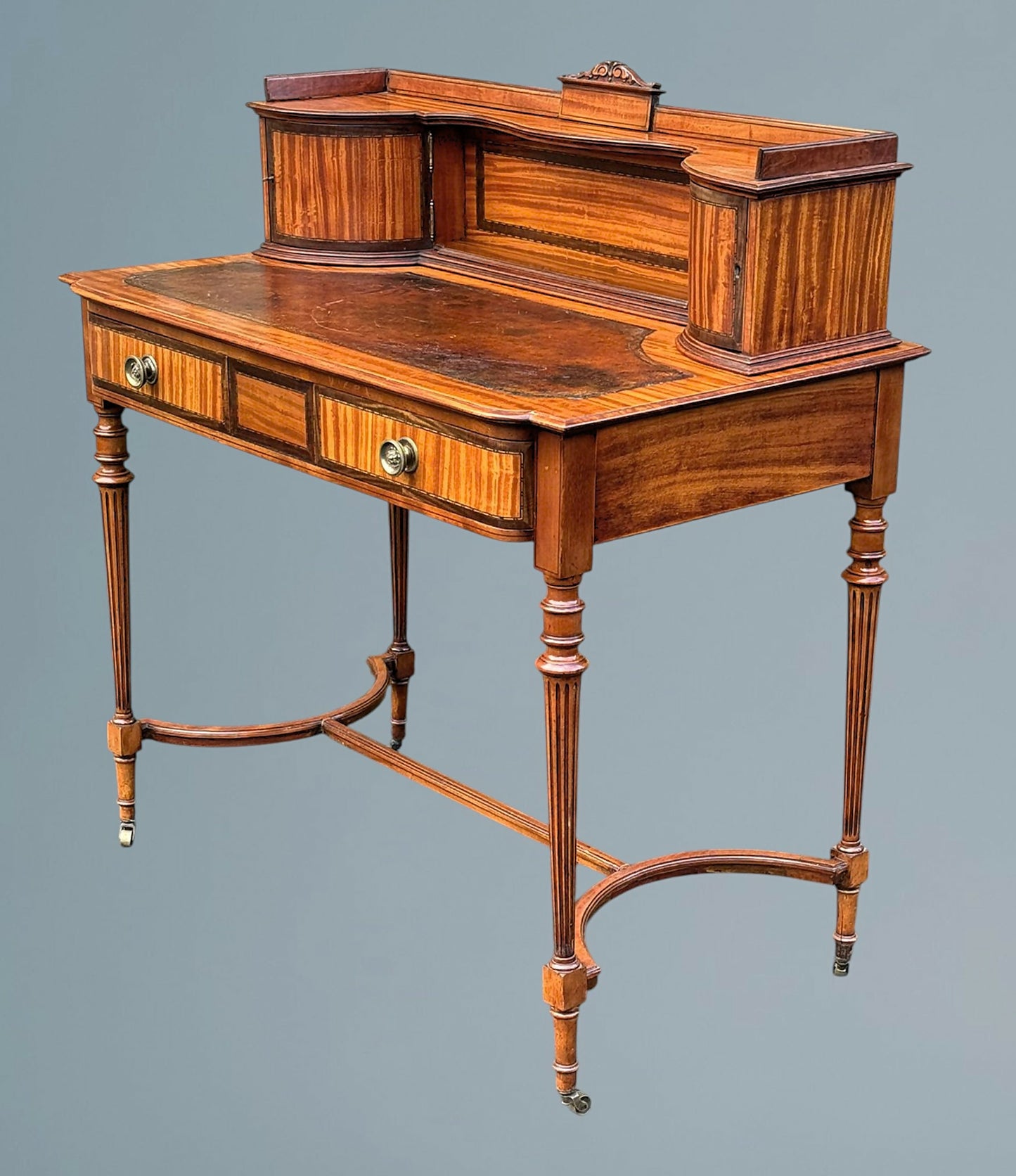 Edwardian Satinwood Desk / Writing Table