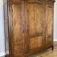 Wardrobe Antique French Louis XVI Style Oak Three Door Carved Armoire LOT 6461