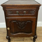 Bedside Table Vintage French Louis XVI Oak Cabinet Cupboard Nightstand LOT 6233