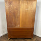 1950's Vintage Walnut Veneered Wardrobe