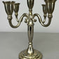 Pair of Candelabras Vintage French Style Metal Five Arm Candle Holders LOT 6481