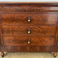 Chest of Drawers Antique French Burr Walnut 4 Drawers Carved Cabinet LOT 6267