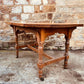 Antique Oak Occasional Table • Edwardian Tiger Oak Side Table on Castors • Octagonal Statement Table • Vintage Turned Leg Oak Table