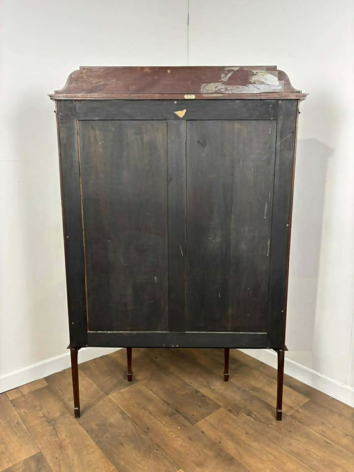 Edwardian Inlaid Mahogany Display Cabinet