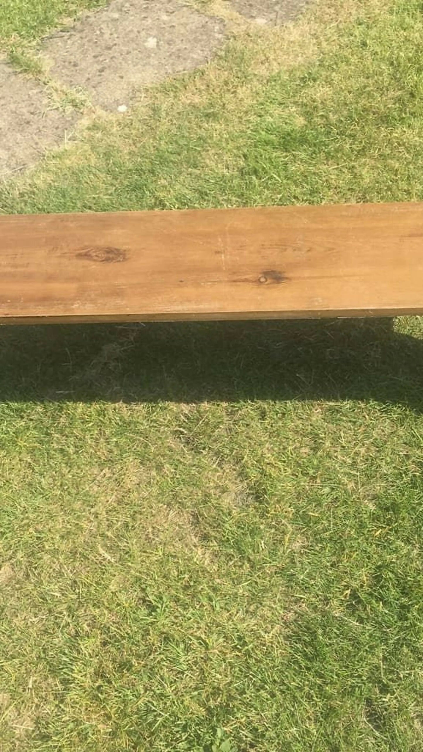 Rustic Painted Wooden Top High Bench Dining Conservatory Patio