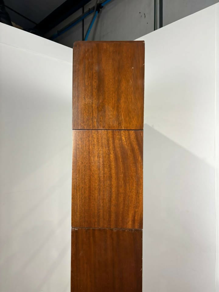 Minty Oxford Mid Century Library Oak Glazed Six Tier Bookcase