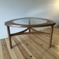 Mid Century Teak Astro Coffee Table Vintage Teak and Glass Table