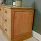 Victorian Pine Sideboard with Cupboard and Drawers