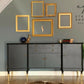Black & gold vintage sideboard