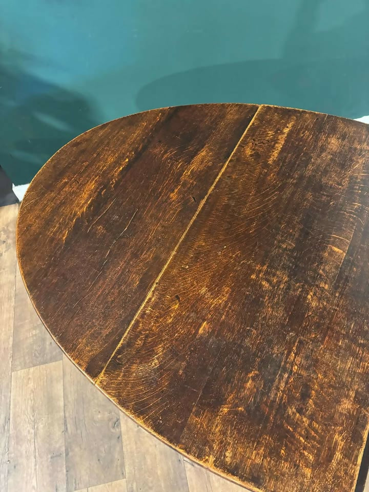 Vintage Dark Oak Gateleg Table