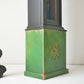 Grandfather Clock- Painted Clock Black Green Copper Patina - Tassel- Furniture