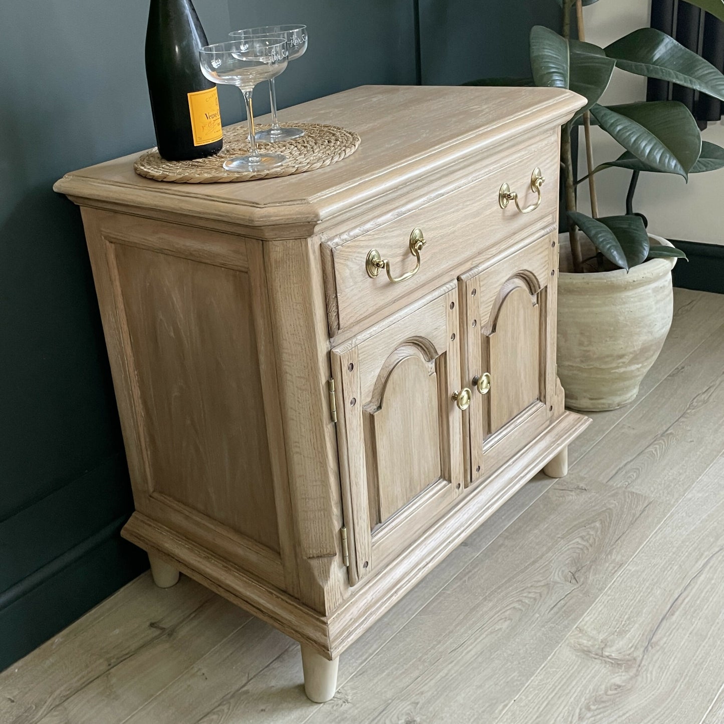 Vintage Oak Cabinet | Restored Thomasville Sideboard | Rustic Oak storage Cabinet | Stag Cabinet | Solid Oak Storage