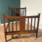 Edwardian Mahogany Inlaid double bed stead00