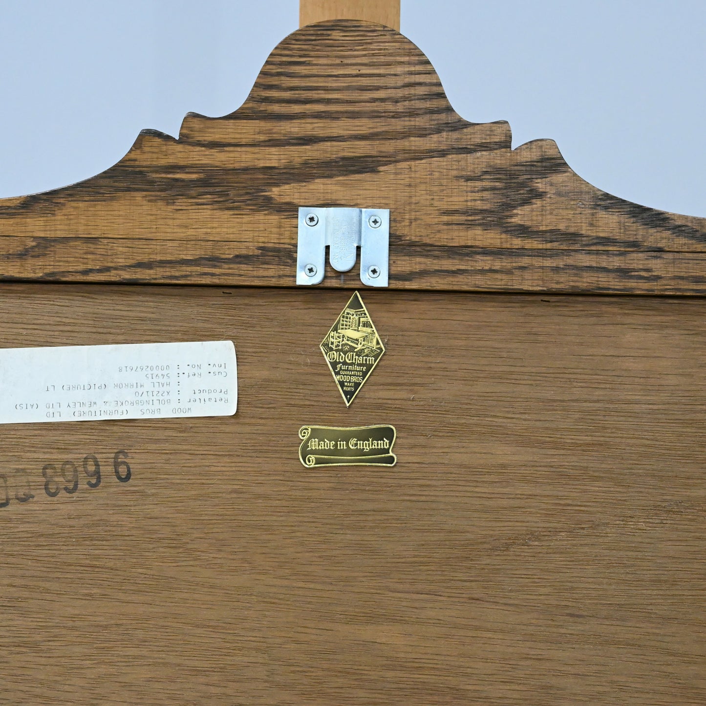 Old Charm Oak Framed Wall Mirror Heavy 80cm x 52cm Light Oak FREE Delivery. SBR9888/0912D