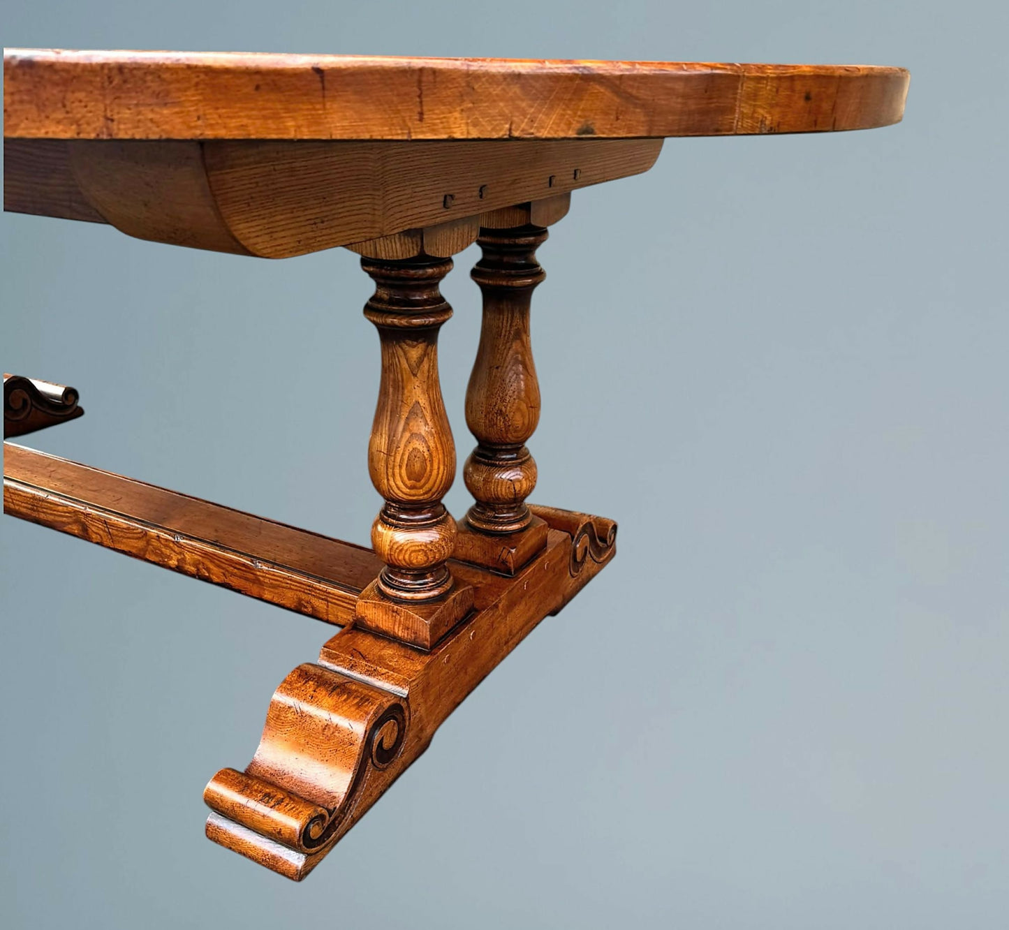 Large Oak Dining Table - Seats 8 - 10
