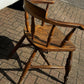 Victorian Vintage Fireside Armchair, Turned Legs.