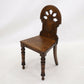 Carved Antique William IV Hall/Bedroom Chair Quartersawn Oak FREE Delivery. SBR9796/1211D