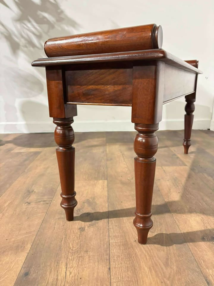 Reproduction Mahogany Window Seat