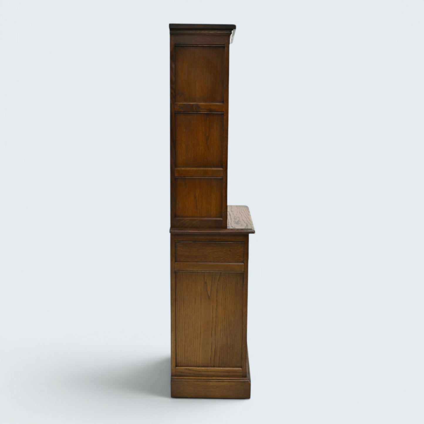 Old Charm Narrow Bookcase 4 Shelves Light Oak Carvings Drawer FREE UK Delivery*