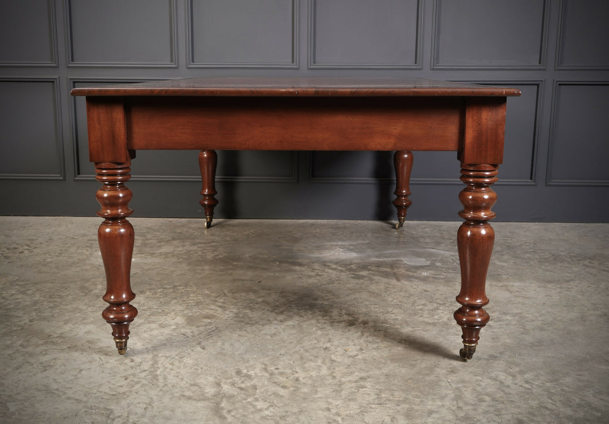 Early Victorian Mahogany Partners Writing Table