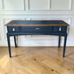 Stag minstrel navy blue gold console table dressing table desk