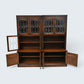 Old Charm Large Wall Unit Display Cabinet Bookcase Tudor Brown FREE UK Delivery