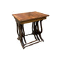 Vintage Regency style Walnut and Oak Lyle nest of tables