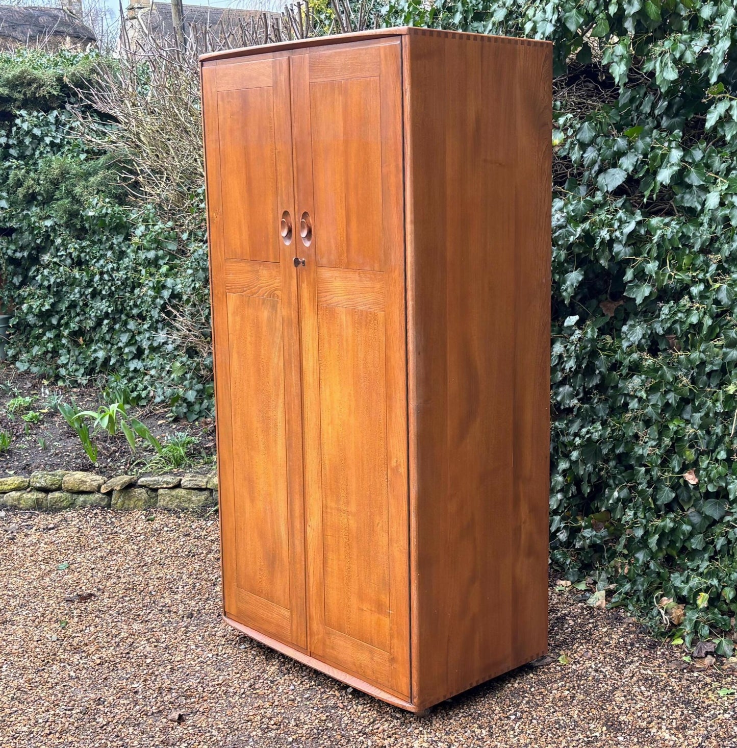 Vintage Mid Century Ercol 480 Two Door Wardrobe