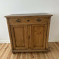 Antique Victorian Pine Chiffonier, Rustic Solid Wood Sideboard, Art Deco Handle Dresser, Natural Patina Storage Cabinet, Old English Buffet