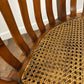 Antique Style Hardwood Bergère Chair with Cane Seat & Cabriole Legs