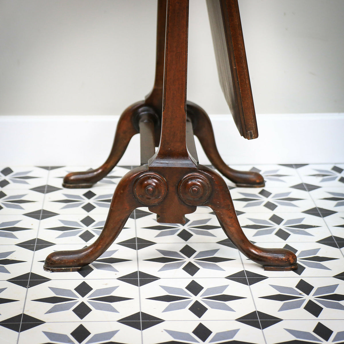 Cheval Mirror Late Victorian Edwardian Queen Anne Style Mahogany
