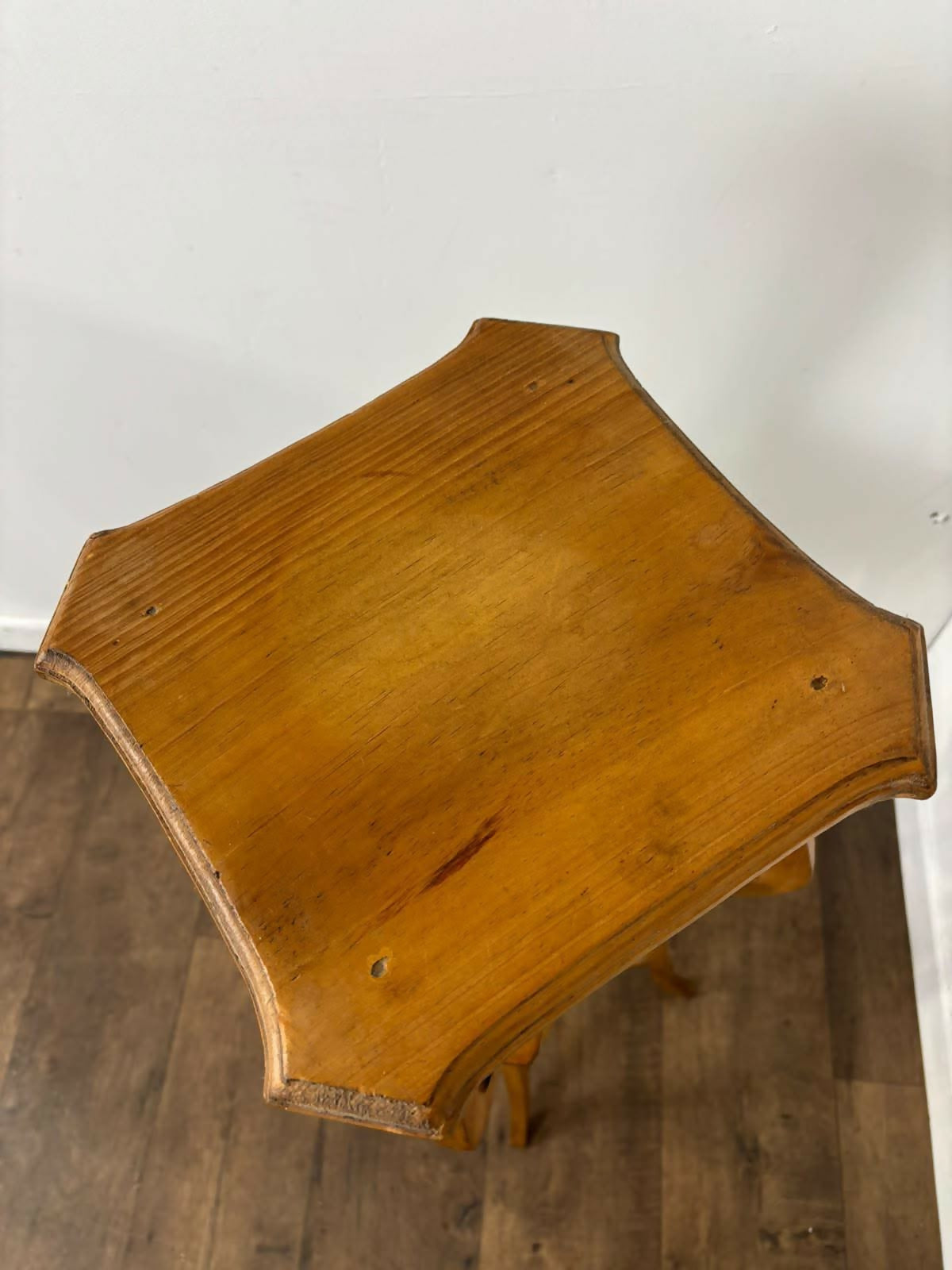 Vintage Pine Three Tier Plant Stand / Jardinière Stand