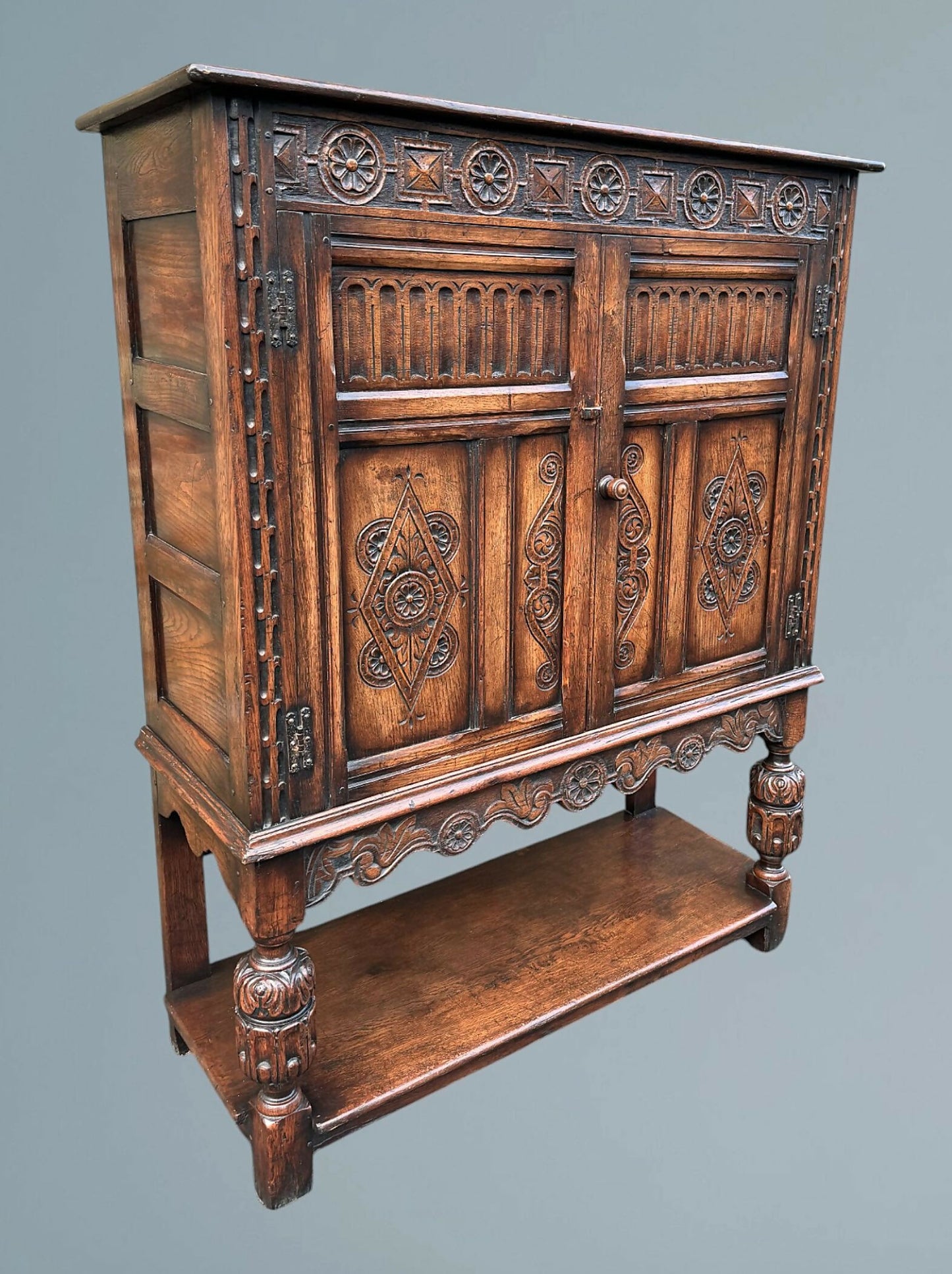 Carved Oak Cupboard