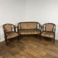 Edwardian Mahogany Inlaid Three Piece Salon Suite