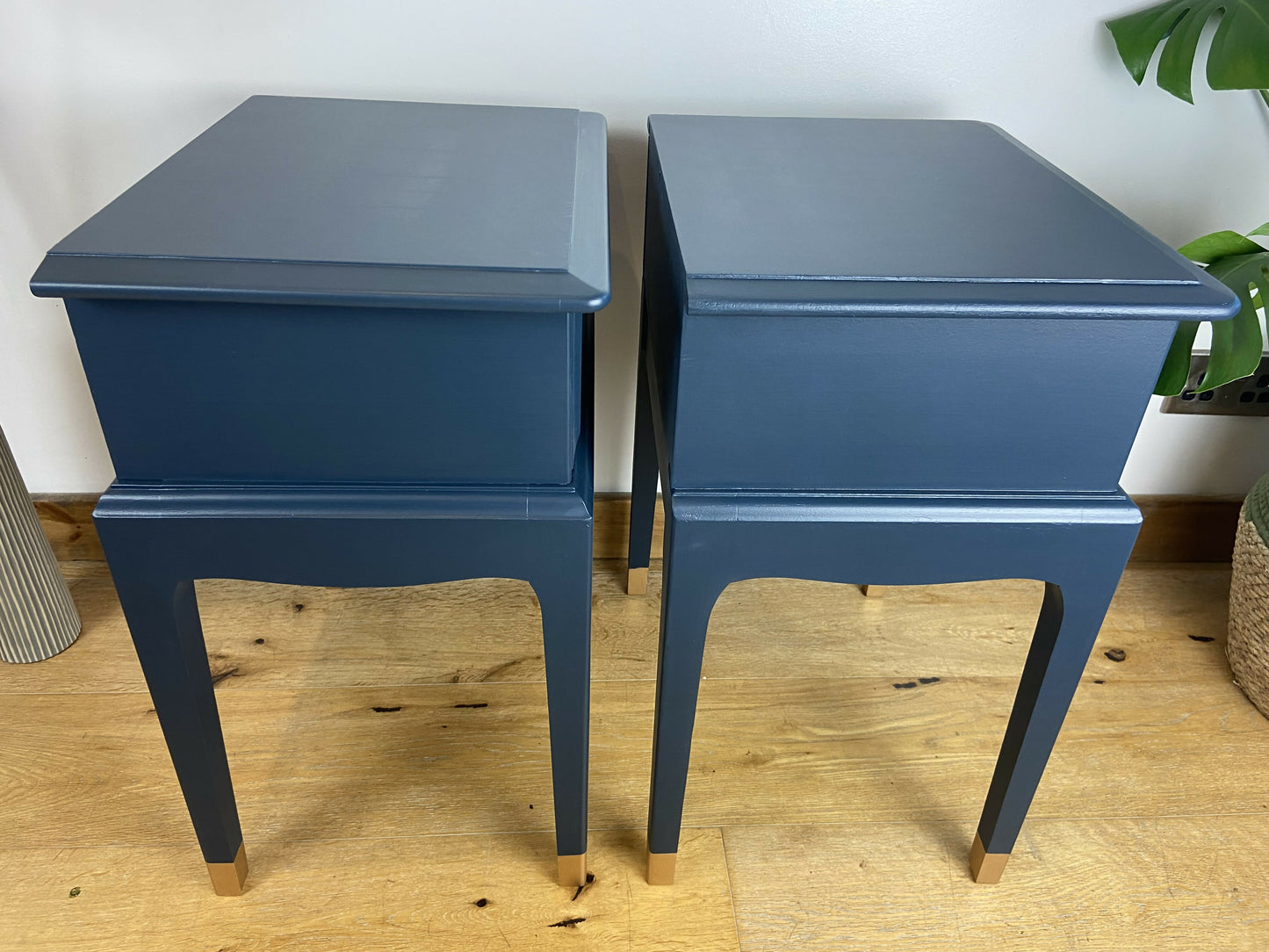 Stag leggy bedside cabinets (pair)